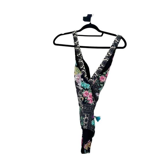 Johnny Was CSW2523AM Black Butterfly Cross Back One Piece Multicolor Size S NWT - Picture 7 of 12